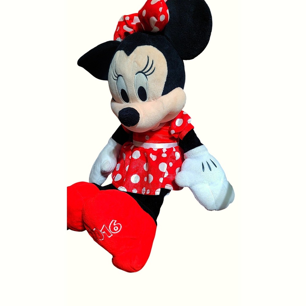 Disney Minnie Mouse 2016 Plush Dolls 2 Pack‎ Red Pink Polka Dot Outfit Toys - Picture 4 of 13